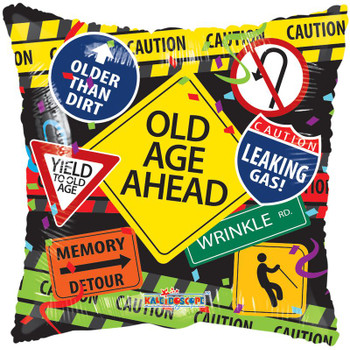 18"C Over The Hill Signs flat (10 count)