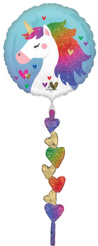 24"A Rainbow Unicorn AWK Tail Pkg (1 COUNT)