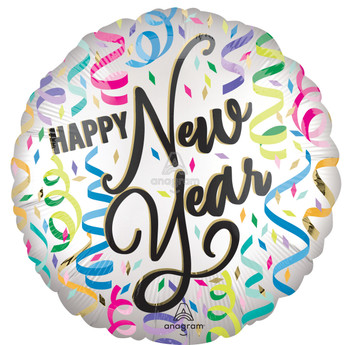 18"A New Year Confetti Cheer flat (10 count)