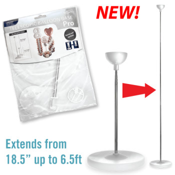 Telescopic Balloon Base Pro Column / Table Stand (1 count)