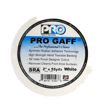 Pro Gaff Tape White 2" x 55 yds (1 Roll)