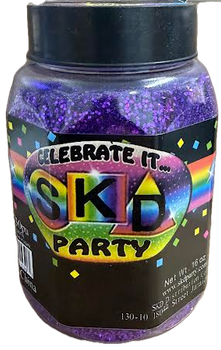 Glitter Dark Purple 16oz. Jar  (1 count)