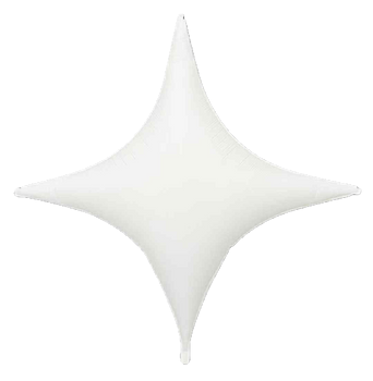 51"B Star Point Matte White flat (5 count)