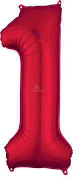 34"A Red 1 Pkg (1 count)