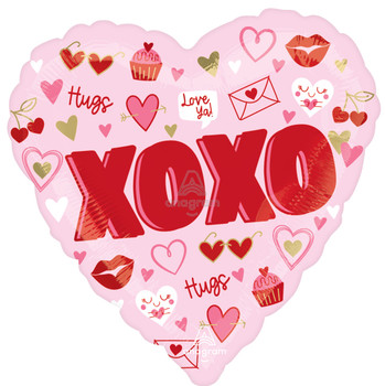 18"A Love You XOXO Valentine Vibes Pkg (5 count)