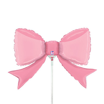 14"S Bow Pretty Pink Mini Air-Filled flat (10 count)