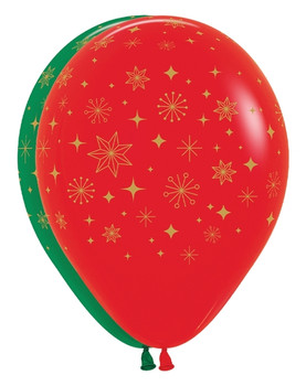 11"S Golden Snowflakes Asst. Print (50 count)