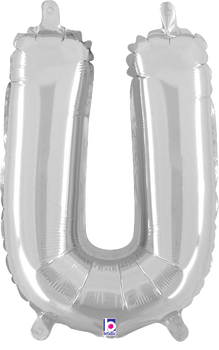 14"B Silver U Pkg (5 count)