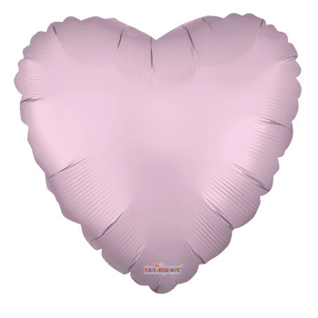 18"C Heart Matte Pink flat (10 count)