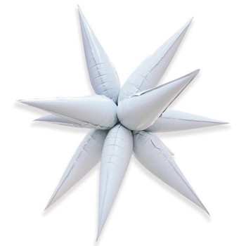 40"B Exploding Star White flat (1 count)