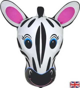 27"O Animal Zebra Head Metallic Pkg (1 count)