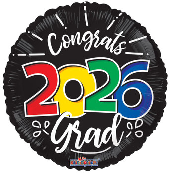 18"C Congrats 2026 Grad flat (10 count)