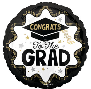 18"A Congrats To The Grad wave Of Success flat (10 count)
