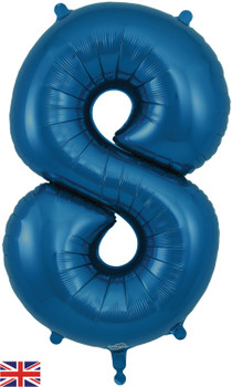 34"O Navy Blue 8 pkg (1 count)