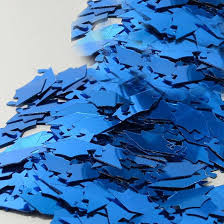 Confetti Grad Cap, Plastic Royal Blue (1 count)