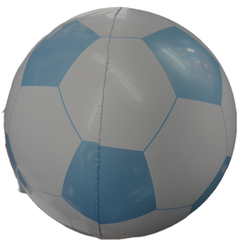32"B Soccer Ball Sphere Blue/White flat (5 count)