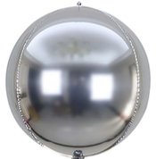 40"B Sphere Silver flat (5 count)