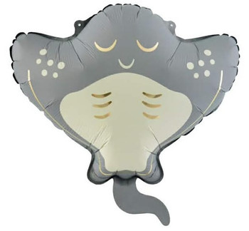 18"B Sting Ray Fish Grey flat (5 count)