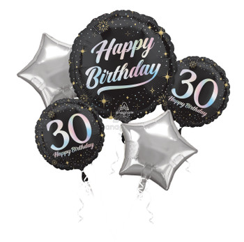 Bouquet Happy Birthday Sparkling 30th Pkg (1 count)
