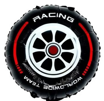 18"B Car Tire Wheel Racing Red flat (10 count)