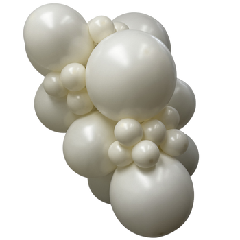 18"S Almond White Deluxe (25 count)