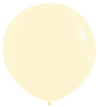 36"S Pastel Matte Yellow (10 count)
