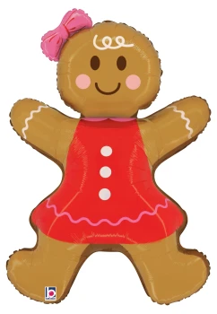35"S Christmas Gingerbread Woman Pkg (5 count)