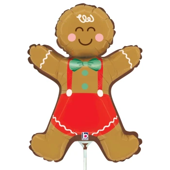 14"S Christmas Gingerbread Man flat Air-Fill (10 count)