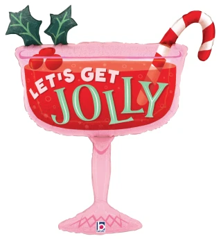 34"S Let's Get Jolly Christmas Cocktail Pkg (5 count)