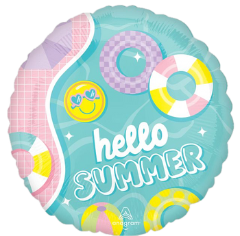 18"A Hello Summer flat (10 count)