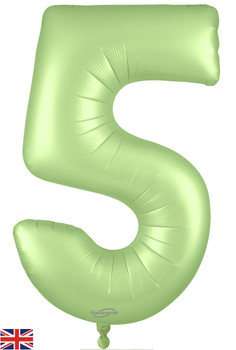 34"O Satin Pastel Pistachio 5 pkg (1 count)