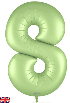 34"O Satin Pastel Pistachio 8 pkg (1 count)