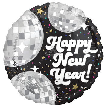 18"A Happy New Year Disco Glamour Pkg (5 COUNT)