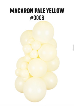12"K Macaron Pale Yellow XL Bag (500 count)