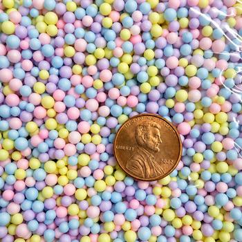 SMALL Styrofoam Balls Multi Pastel Pkg (1 count)