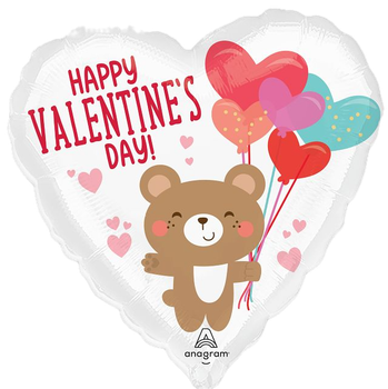 18"A Happy Valentine's Day Bear Hug Pkg (5 count)