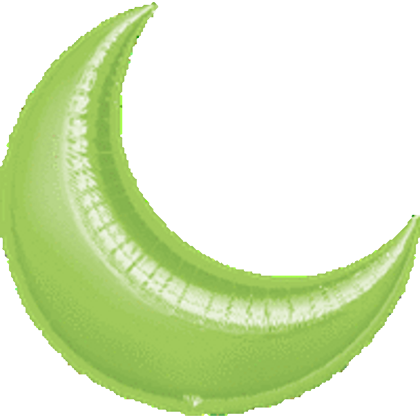 26"A Crescent Moon Lime flat (3 count)