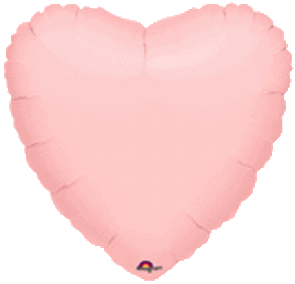 4"A Heart Pink Pastel Air-Filled Only (10 count)