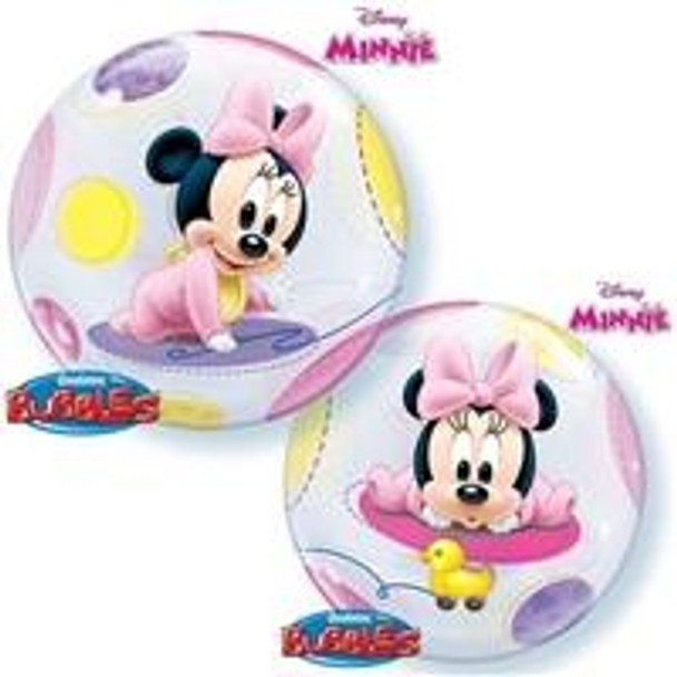 22"Q Bubble Minnie Mouse Baby Pkg (1 count)