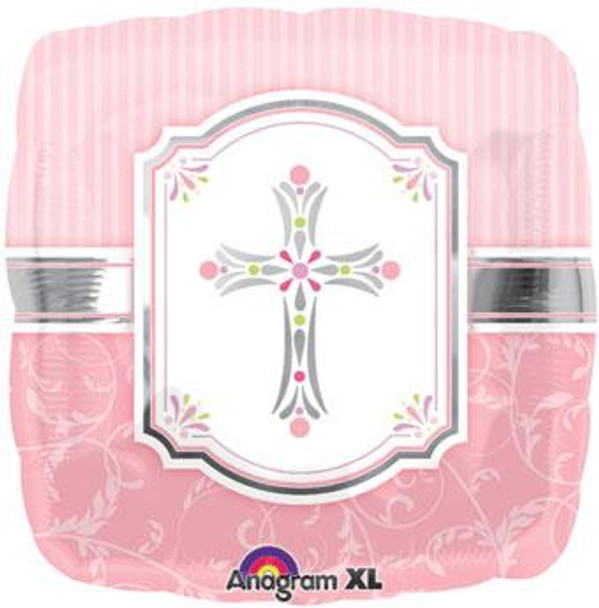 18"A Blessing Cross Pink (10 count)