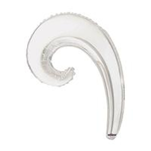 14"K Kurly Wave White flat (10 count)