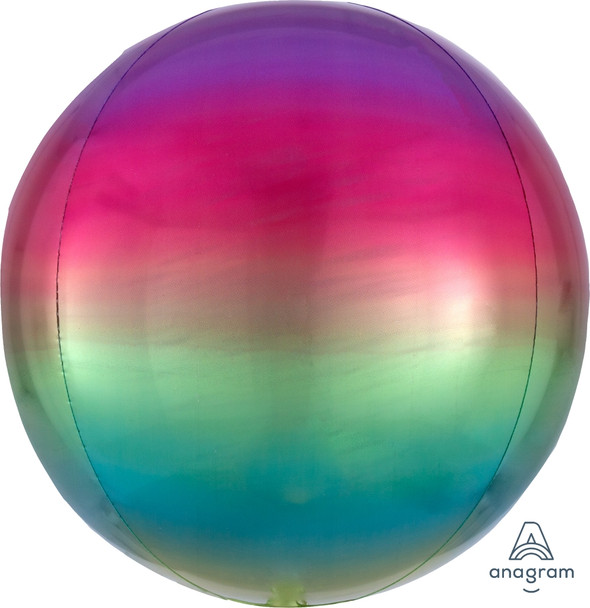 16"A Orbz Ombre Rainbow flat (3 count)