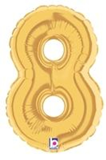 7"S Gold 8 Air-Fill flar (5 count)