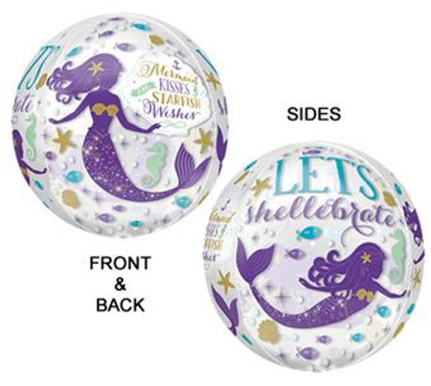 16"A Mermaid Wishes Orbz Pkg (5 count)