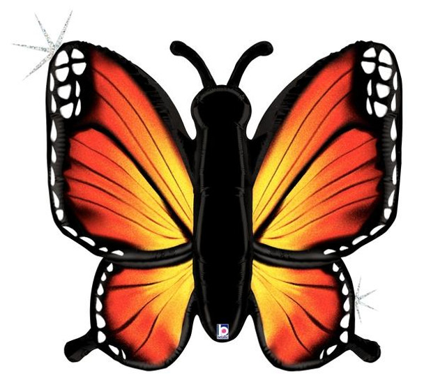 46"B Butterfly Radiant Orange Holographic Pkg (1 count)