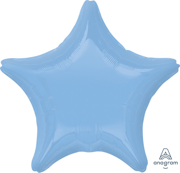 19"A Star Pastel Blue flat (10 count)