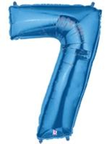34"S Blue 7 flat (1 count)