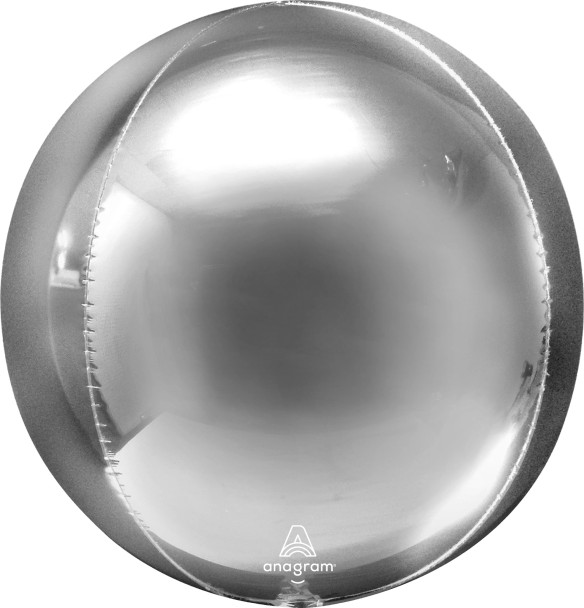16"A Orbz Silver flat (3 count)