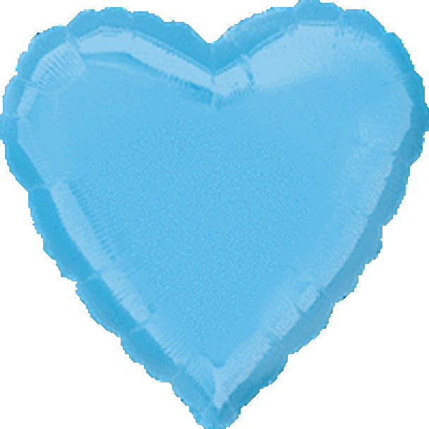 4"A Heart Blue Pastel Air-Filled Only (10 count)