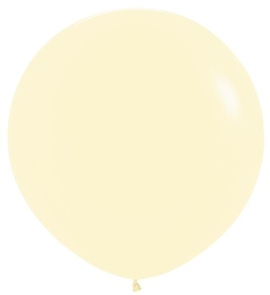 36"S Pastel Matte Yellow (2 count)